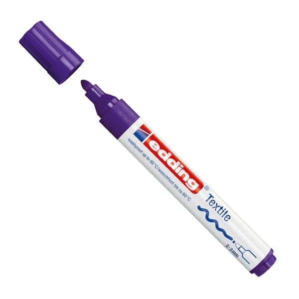 Edding Marcador permanente especial tela 4500 punta conica trazo 3mm violeta