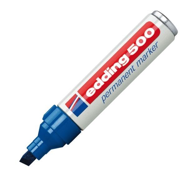 Edding Marcador permanente 500 punta biselada trazo 2-7mm azul