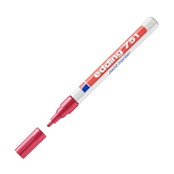 Edding Marcador permanente 751 trazo 1-2mm rojo