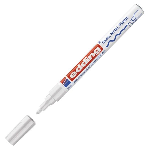 Edding Marcador permanente 751 trazo 1-2mm blanco
