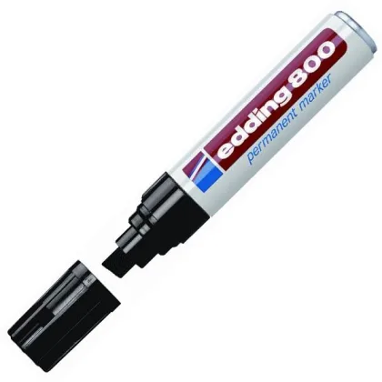Edding Marcador permanente 800 punta biselada trazo 4 -12mm negro