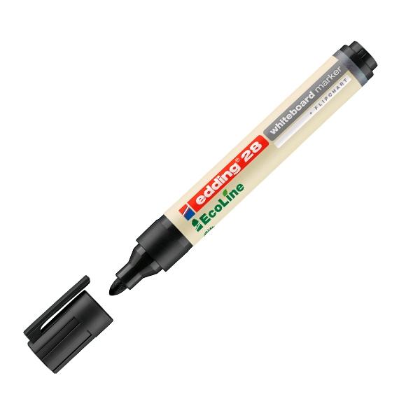 Edding Marcador para pizarra blanca ecoline 28 punta redonda 1, 5-3mm negro