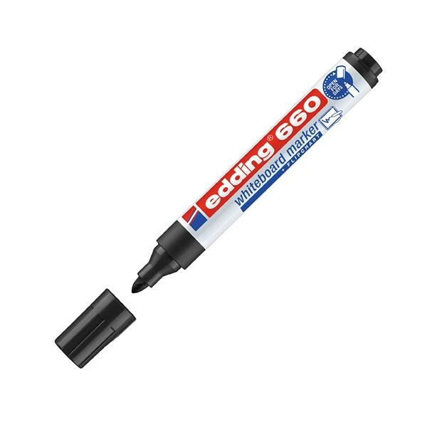 Edding Marcador pizarra 660 punta conica trazo 1, 5-3mm negro