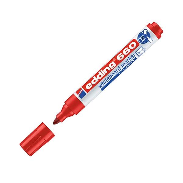 Edding Marcador pizarra 660 punta conica trazo 1, 5-3mm rojo