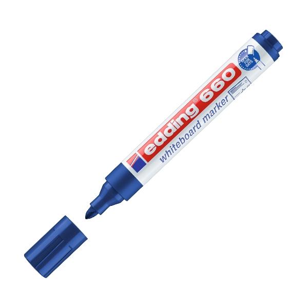 Edding Marcador pizarra 660 punta conica trazo 1, 5-3mm azul