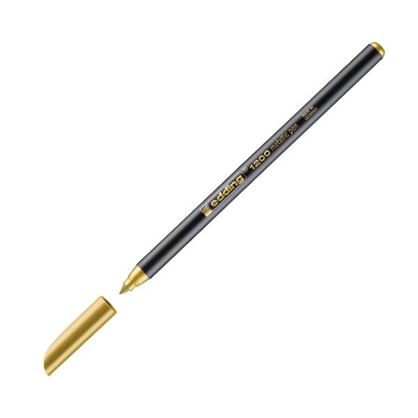 Edding Rotulador 1200 trazo 1mm metalizado oro