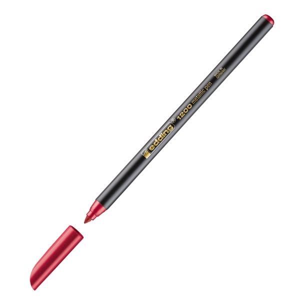 Edding Rotulador 1200 Metallic trazo 1-3mm rojo metalico