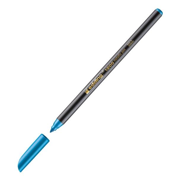 Edding Rotulador 1200 Metallic trazo 1-3mm azul metalico