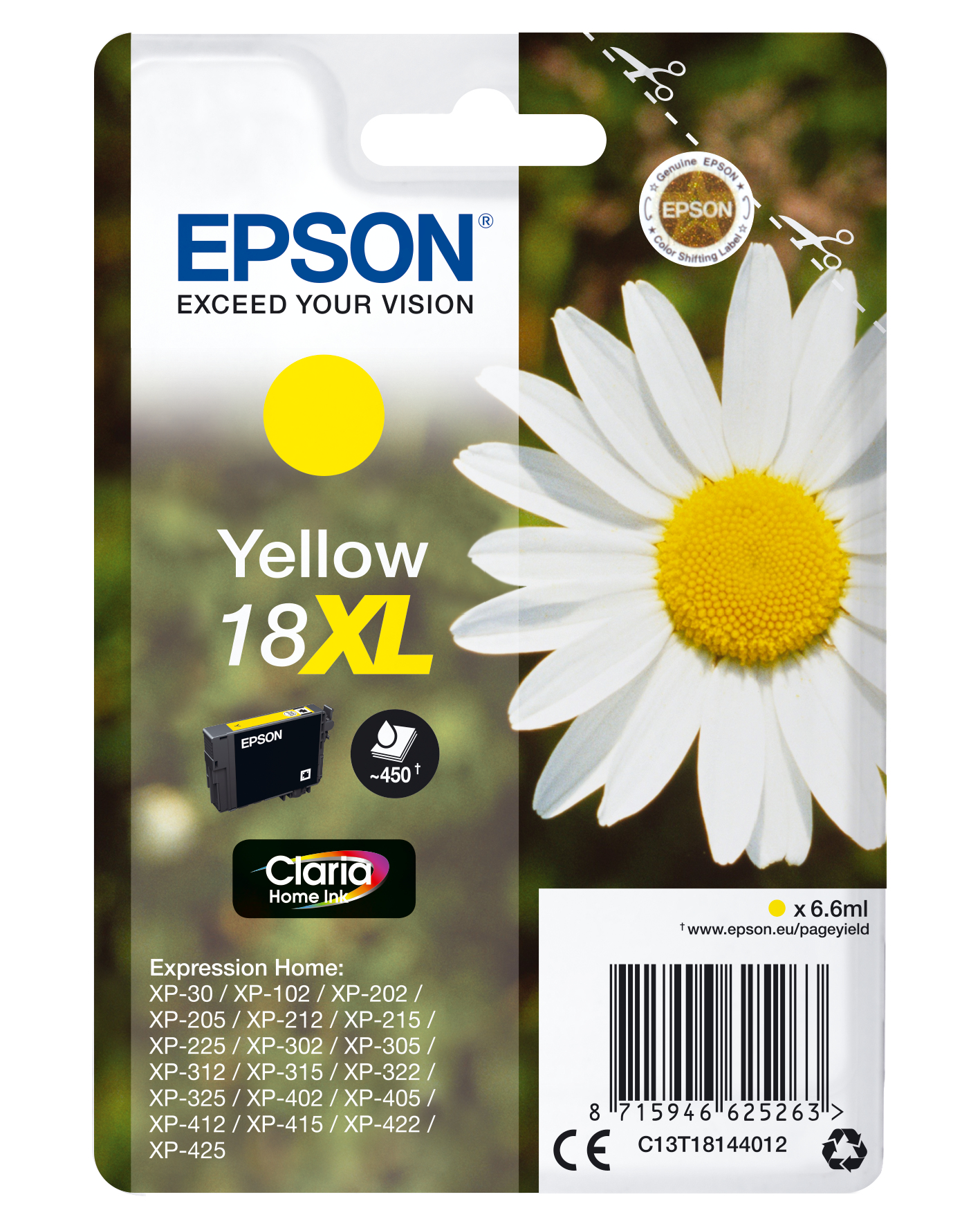 Epson Expression Home XP-102/205/215/305/405 Cartucho Amarillo