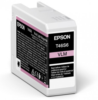 Epson Singlepack Vivid Light Magenta T46S6 UltraChrome Pro 10 ink 25ml SC-P700