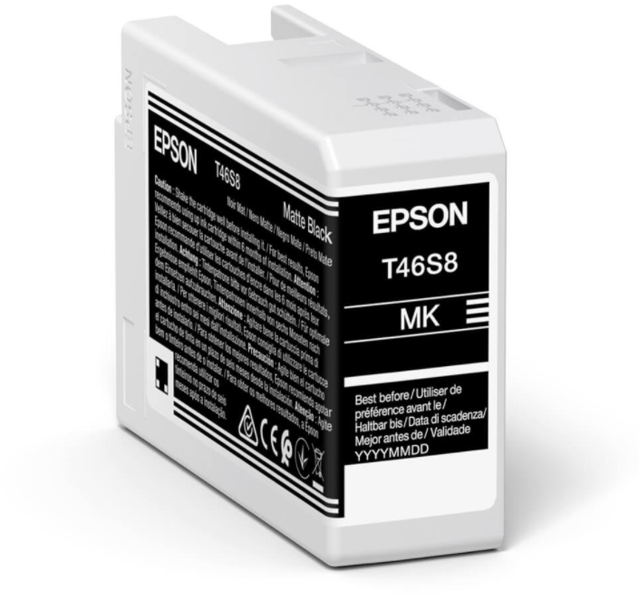 Epson Singlepack Matte Black T46S8 UltraChrome Pro 10 ink 25ml SC-P700