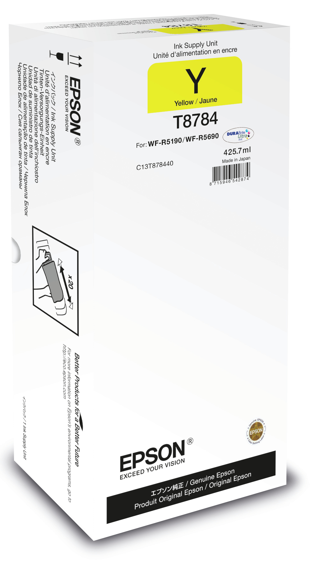 Epson Supply unit Xxl Amarillo 50000p WF-R5xxx descataqlogado