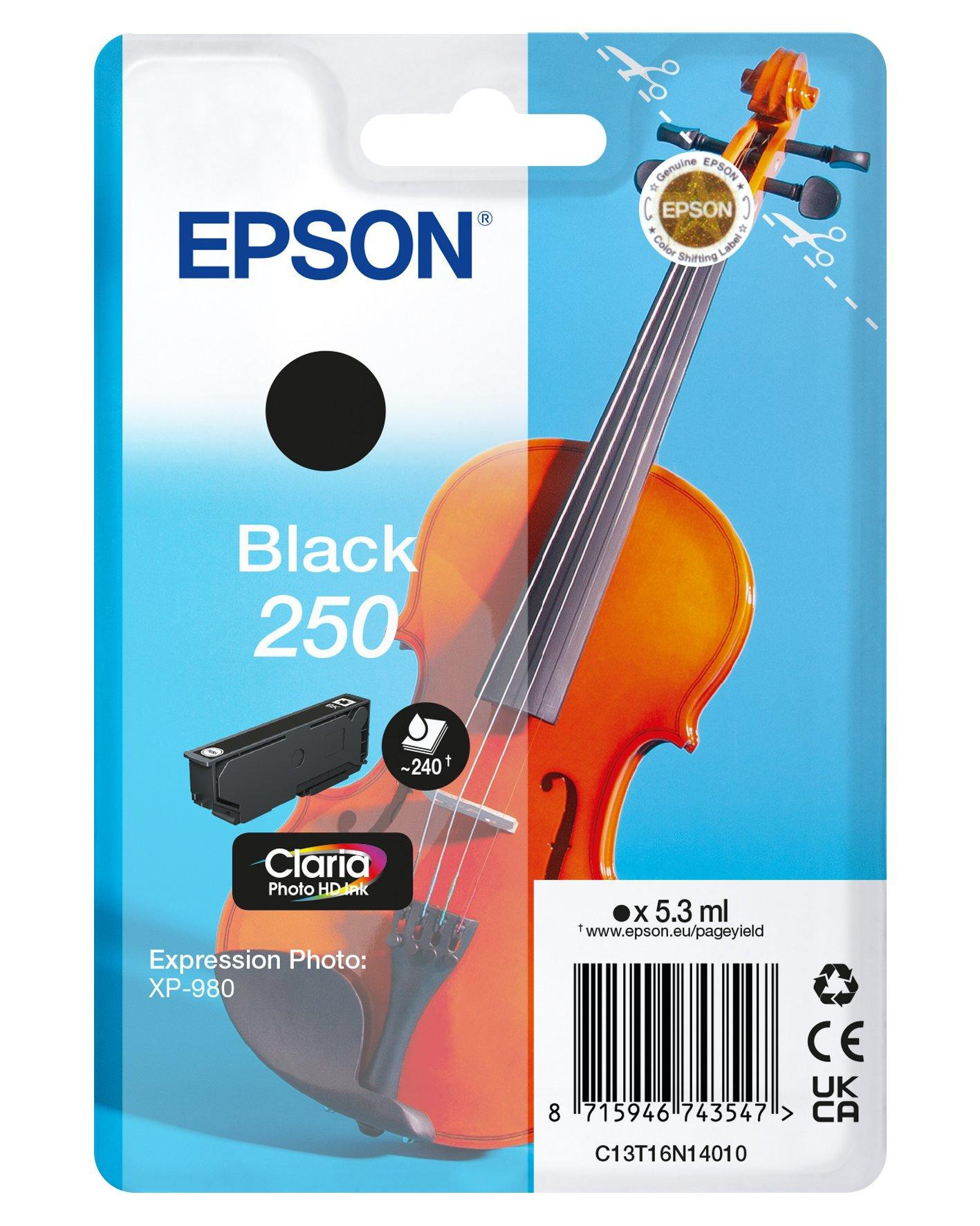 Epson Singlepack Black 250 ink