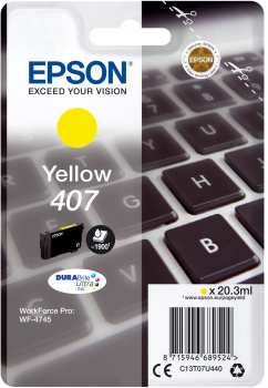 Epson Ink Cartridge L Yellow 1, 9k 407