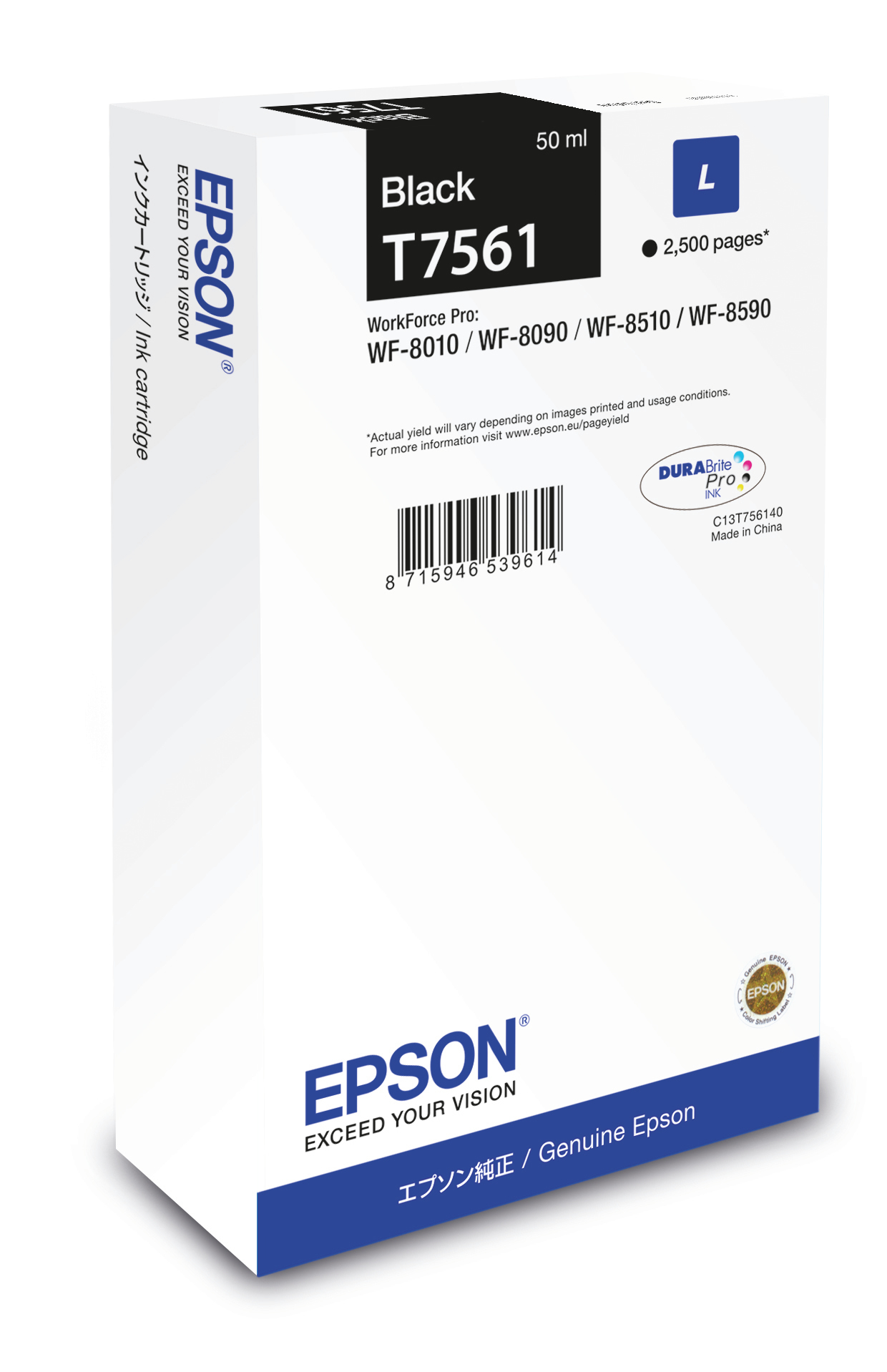 Epson Cartucho Negro L 2500 pag WF-8xxx