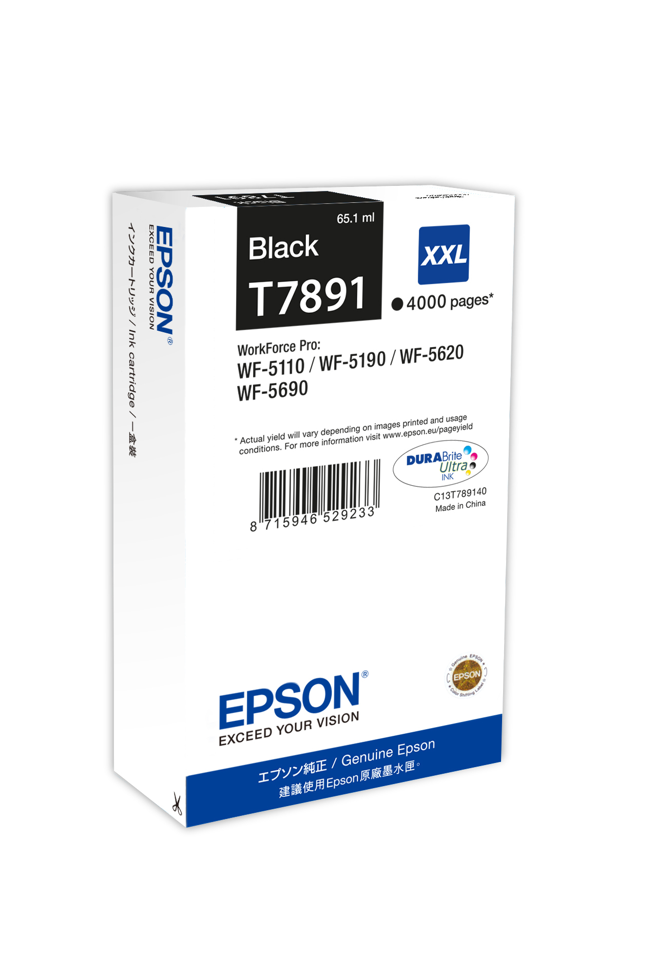 Epson Cartucho Negro 79XXL 4000 paginas WorkForce Pro WF-5xxx Series