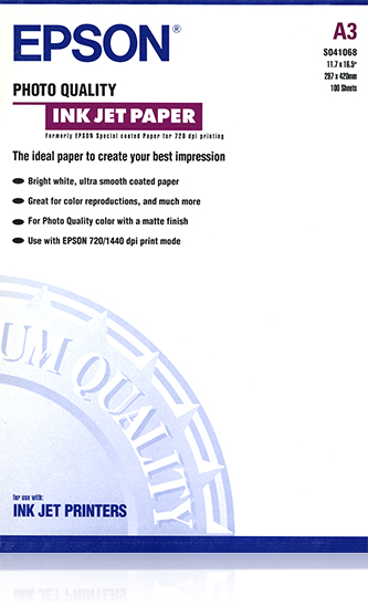 Epson Papel Especial Hq, A3, 100 Hojas, 105g