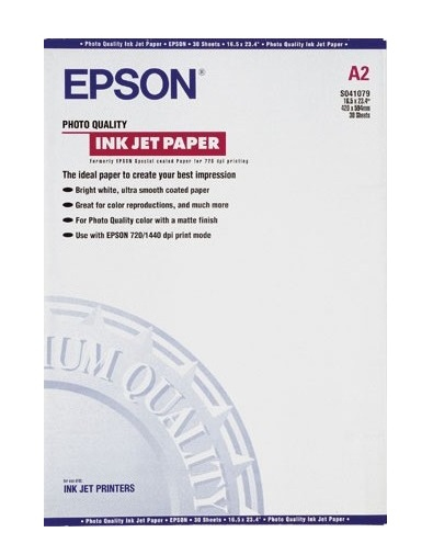 Epson Papel Especial Hq, A2, 30 Hojas, 105g
