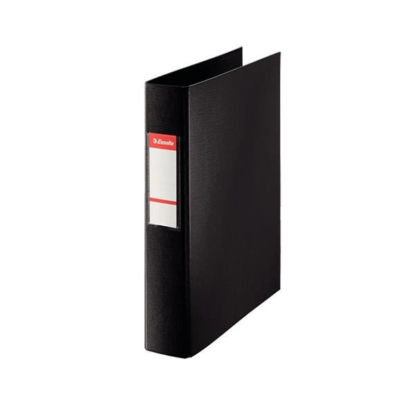 Esselte Carpeta Pvc 4 anillas 40mm mixtas folio negro