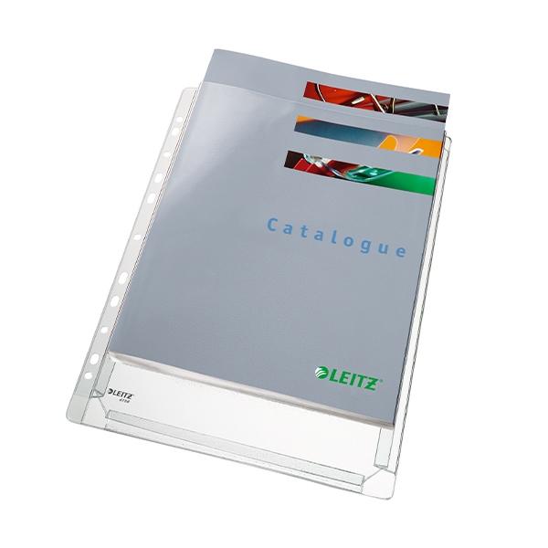 Esselte Paq.5 fundas portadocumentos fuelle Pvc 11 taladros A4