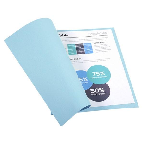 Exacompta Paq.100 subcarpetas Forever 220g azul claro