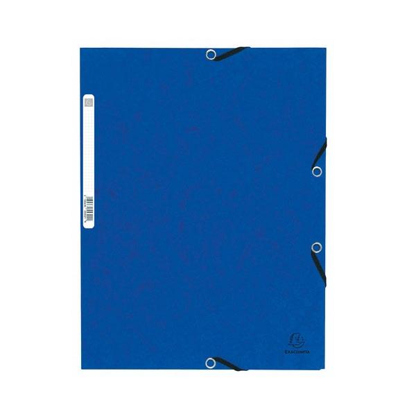 Exacompta Carpeta con gomas y 3 solapas Nature Future 355g azul