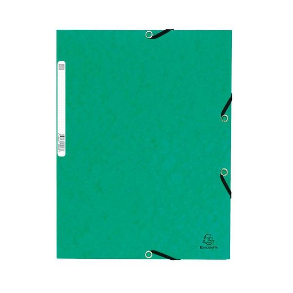 Exacompta Carpeta con gomas y 3 solapas Nature Future 355g verde