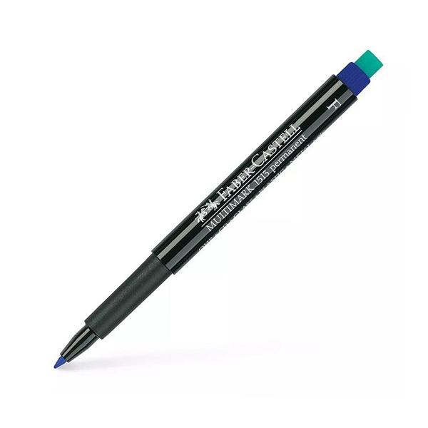 Faber-Castell Rotulador permanente Faber-Castell Multimark trazo 0, 6mm azul