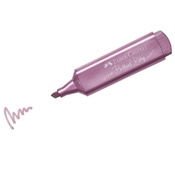 Faber-Castell Marcador fluorescente Textliner 1546 metallic rosa