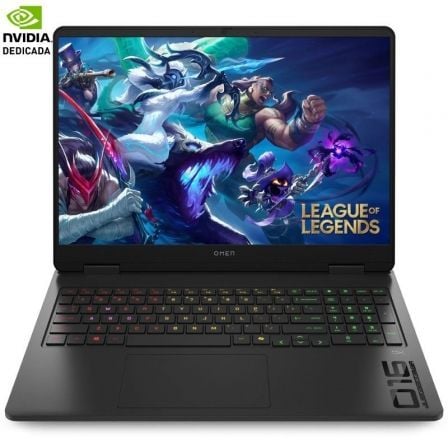 Portátil Gaming HP Omen 16-AN0012NS Intel Core Ultra 7-255H/ 32GB/ 1TB SSD/ GeForce RTX 5070/ 16"/ Sin Sistema Operativo