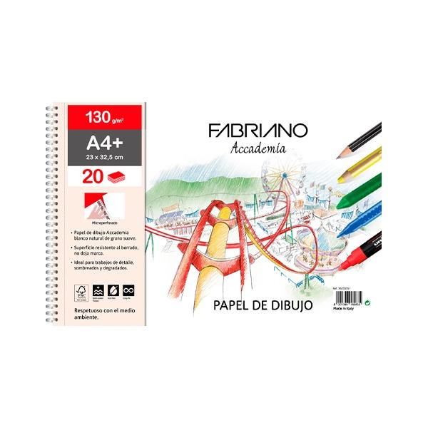 Fabriano Bloc Microperforado Dibujo 20H 130G A4+