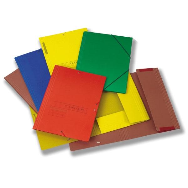Fabrisa Carpeta gomas y 3 solapas Classic folio azul