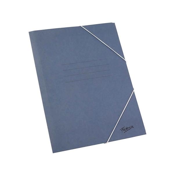 Fabrisa Carpeta carton gomas folio azul