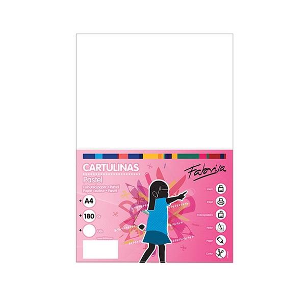 Fabrisa Paq.50h cartulina 180gr A4 blanco