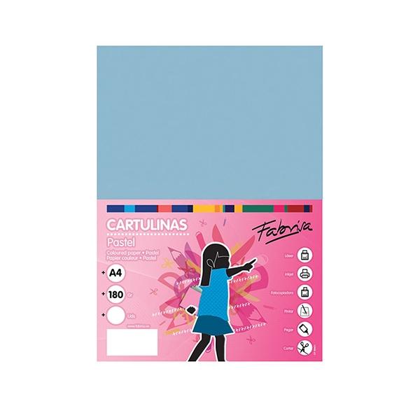 Fabrisa Paq.50h cartulina 180gr A4 azul