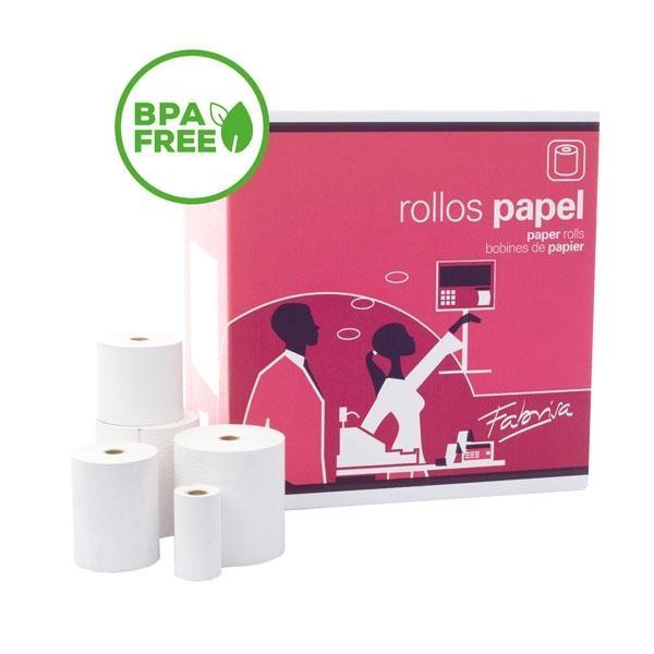 Fabrisa (Pack de 10) R.papel termico sin Bpa 57x30x12mm