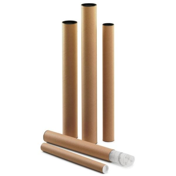 Faibo Tubo carton con tapa plastico 640x80mm