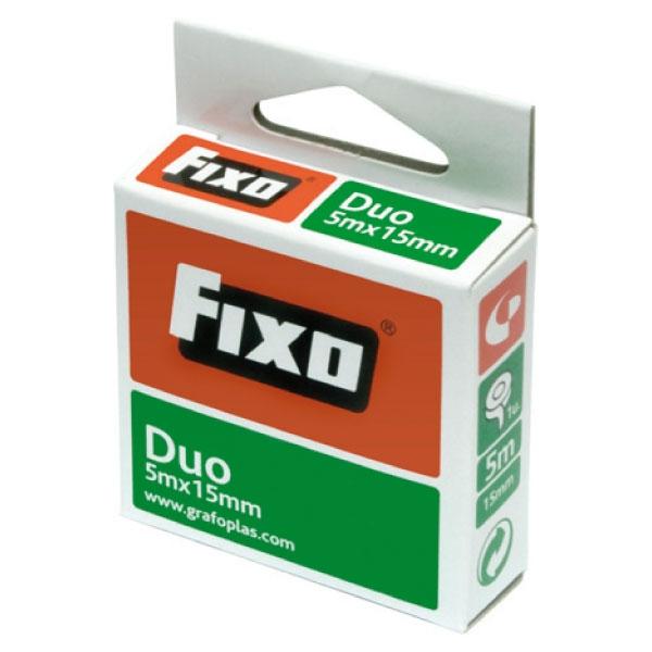 Fixo R.cinta adhesiva Duo doble cara 5mx15mm