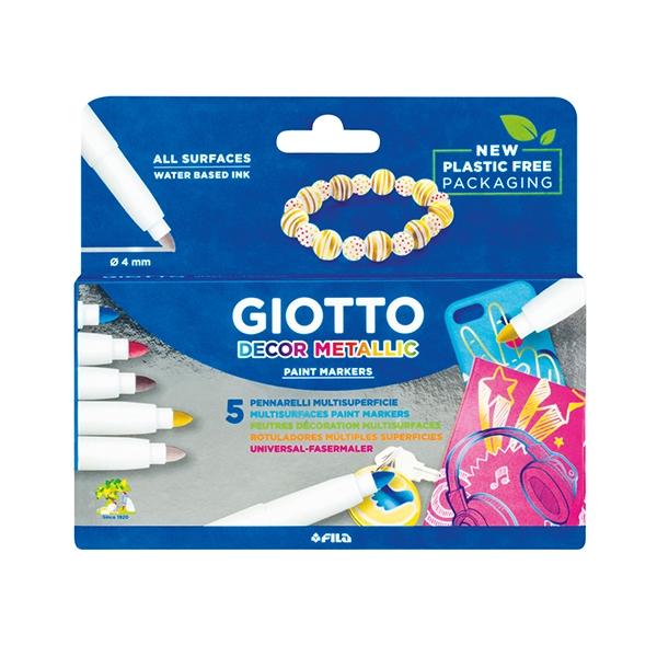 Giotto C.5 Rotuladores Decor Metal Colores Surtidos