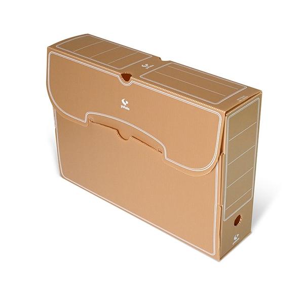 Grafoplas Caja archivo definitivo plastico folio marron