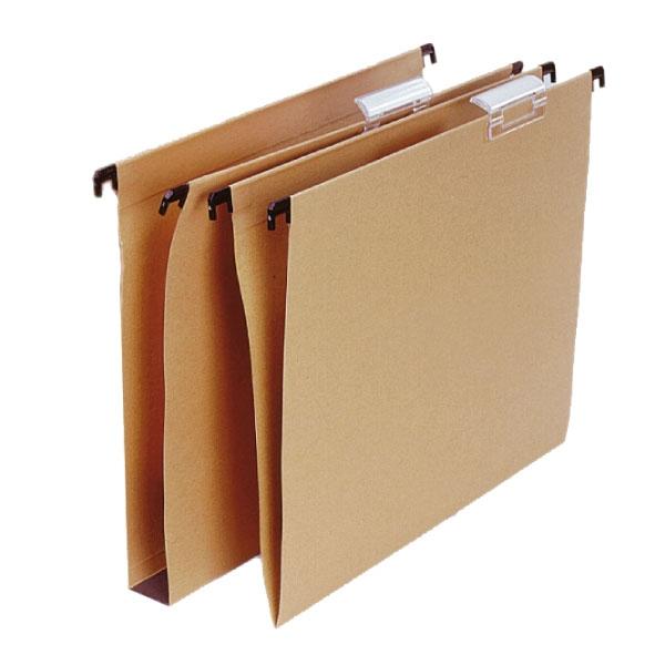 Grafoplas Carpeta colgante - Visor superior - Kraft - Varilla de plastico - A4 - Lomo en…