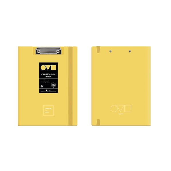 Grafoplas Carpeta con pinza foam A4 amarillo soft