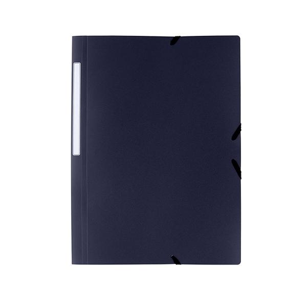 Grafoplas Carpeta gomas y 3 solapas Poligraf Pp folio azul