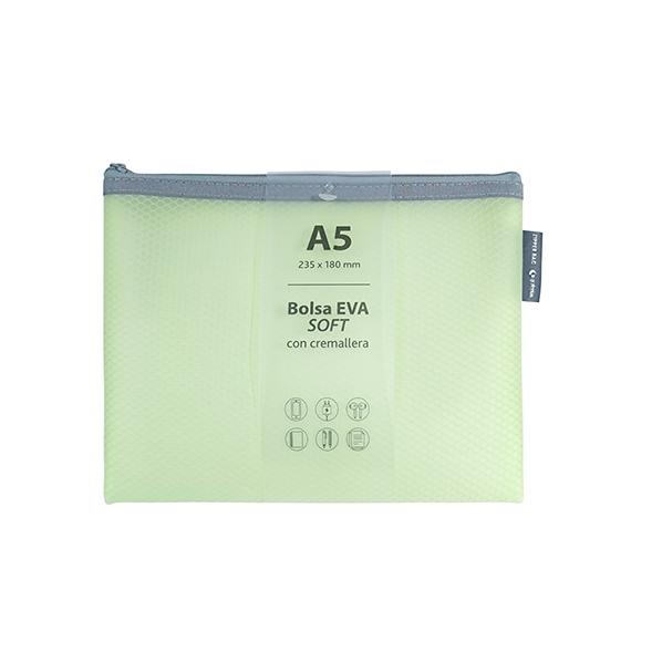 Grafoplas Bolsa Zipper Eva mate A5 mint soft