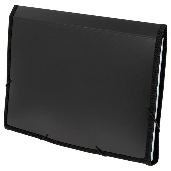 Grafoplas Clasificador fuelle semi-rigido con departamentos interiores folio negro