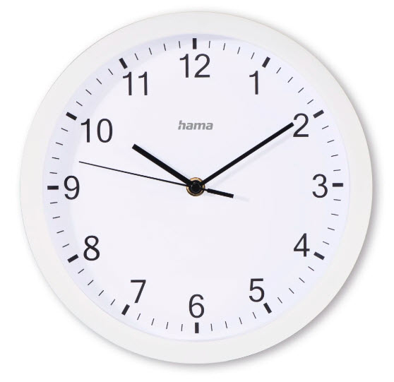 Hama Reloj de Pared Elba, Blanco