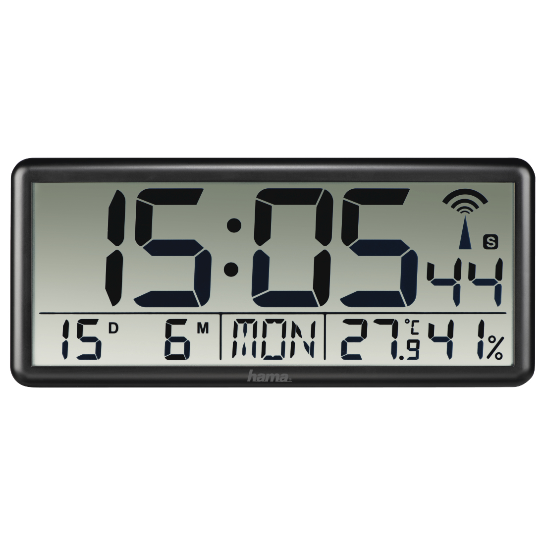 Hama Home Reloj de Pared Jumbo Negro