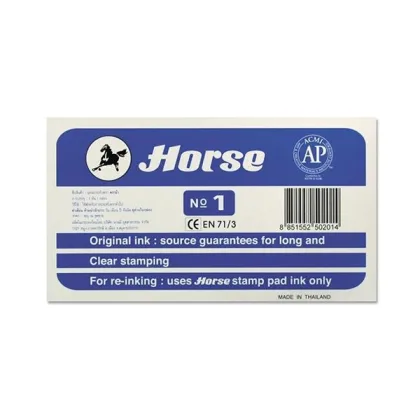 Horse Tampon num.1 95x165mm azul