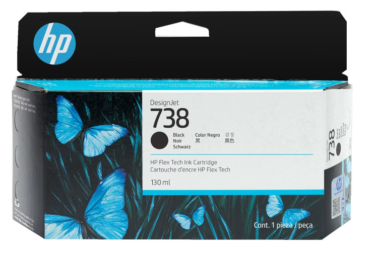 HP Designjet 738 Cartucho Negro 130ML