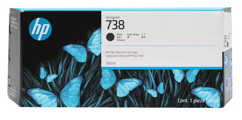 HP Designjet 738 Cartucho Negro 300ML